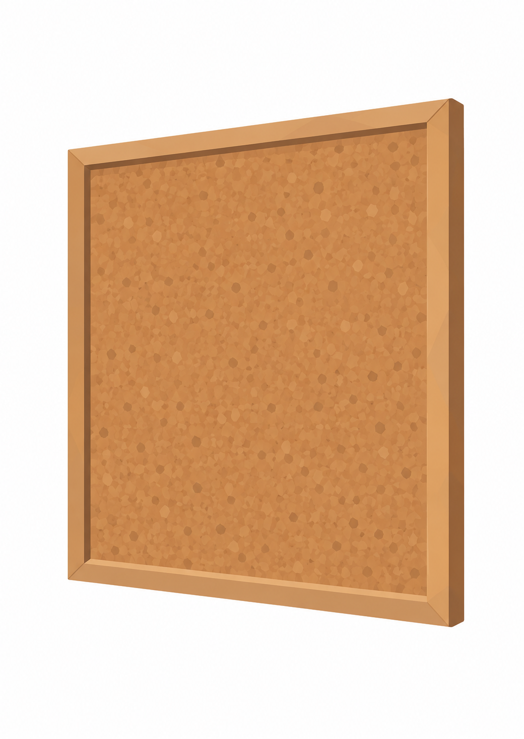 Ein leeres Anschlagbrett an einer Wand in einem Aufenthaltsraum