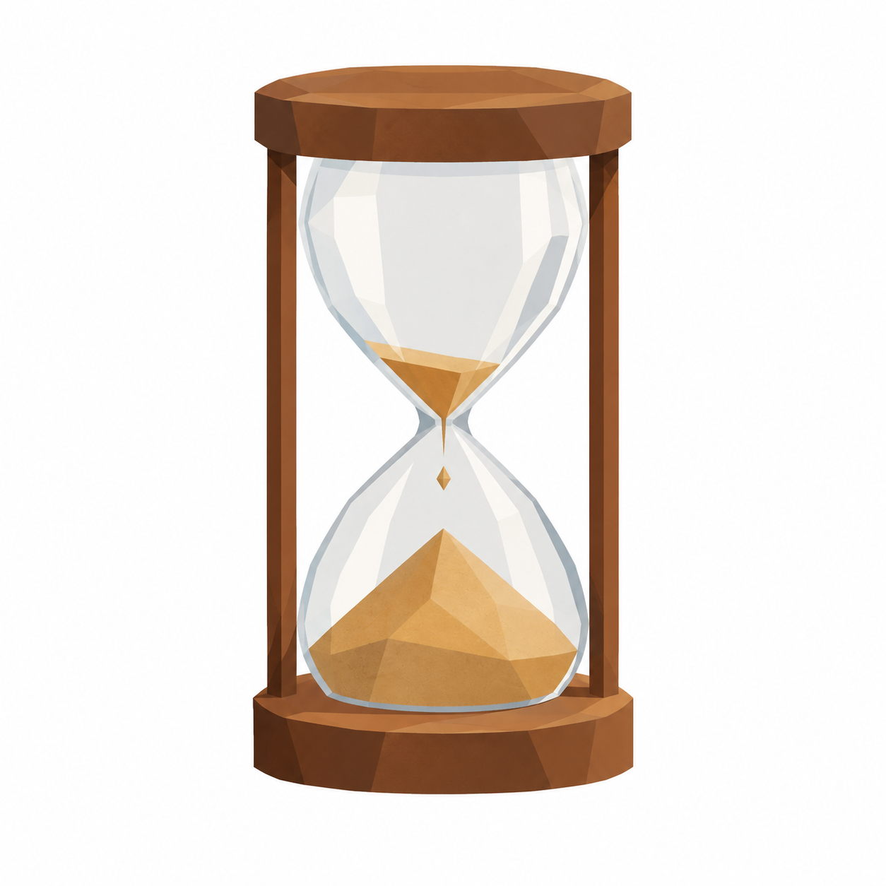 Eine Uhr mit einem farbig markierten Zeitraum